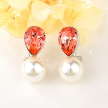 Show details for Buy Platinum Plated Copper or Brass Dangle Earrings with Wow Elements