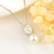 Show details for Pretty Swarovski Element Copper or Brass Pendant Necklace Show details for Pretty Swarovski Element Copper or Brass Pendant Necklace