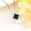 Show details for Unusual Geometric Copper or Brass Pendant Necklace