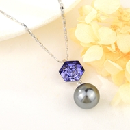 Show details for Most Popular Swarovski Element Blue Pendant Necklace Show details for Most Popular Swarovski Element Blue Pendant Necklace