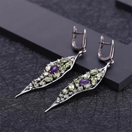 Picture of Jewelry design Italian craftsmanship 925 sterling silver handmade dazzling shiny personality handmade jewelry earrings