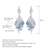 Picture of Italian craftsmanship design gentle and simple temperament style 925 silver topaz personalized earrings